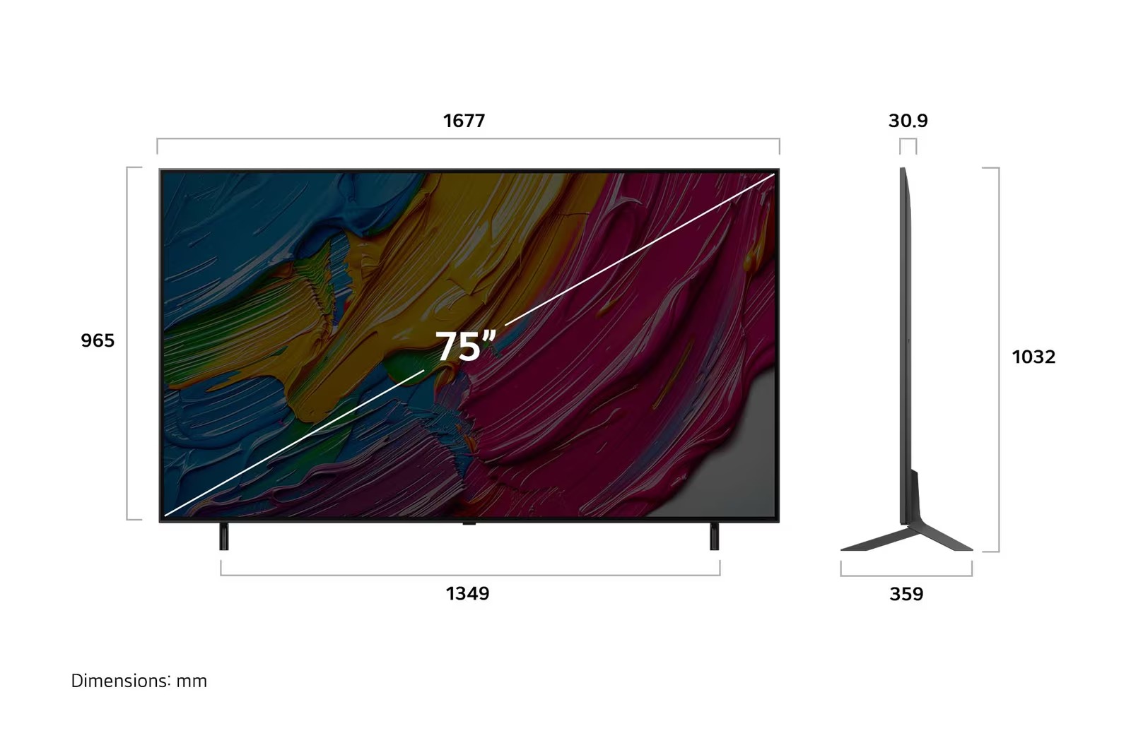 Tivi LG QLED AI 4K 75 inch 75QNED80ASA